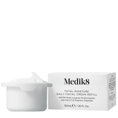 Medik8 TOTAL MOISTURE DAILY FACIAL CREAM™ - Змінний блок, крем для глибокого зволоження шкіри миттєвої дії, як вдень так і ввечері., 50 мл